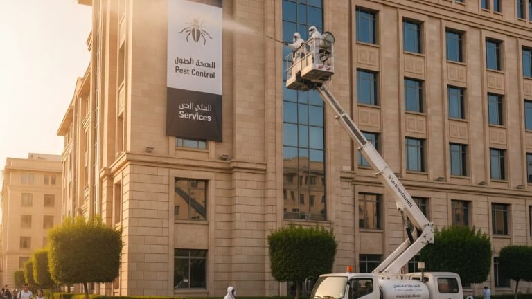 شركة مكافحة حشرات بالرياض لمعالجة المباني الكبيرة بخطط وقائية شاملة