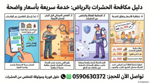 شركة مكافحة حشرات بالرياض تقدم خدمة رش المبيدات للشقق والفلل